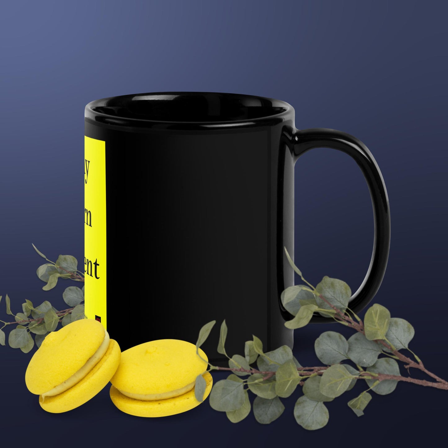 PRAY TURN REPENT Black Glossy Mug