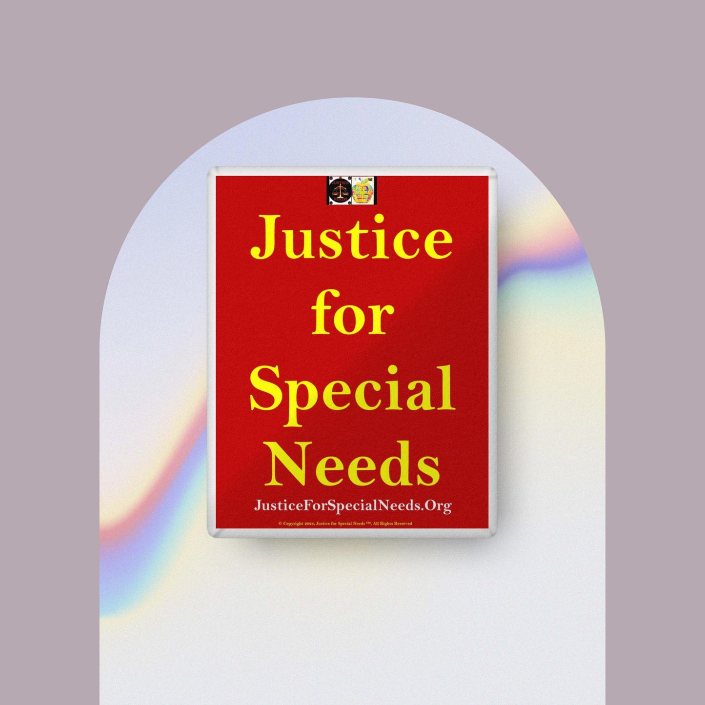 JUSTICE FOR SPECIAL NEEDS Custom-shaped pillow