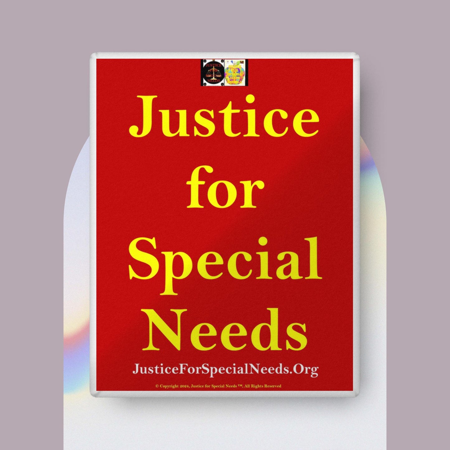 JUSTICE FOR SPECIAL NEEDS Custom-shaped pillow