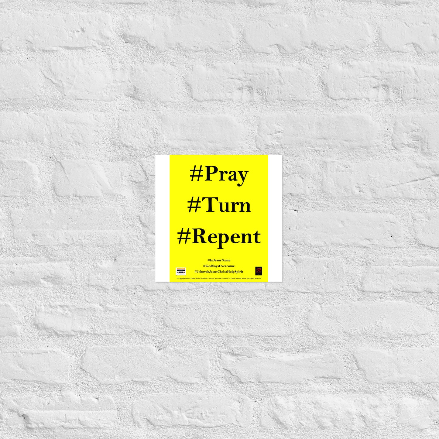 PRAY TURN REPENT Poster