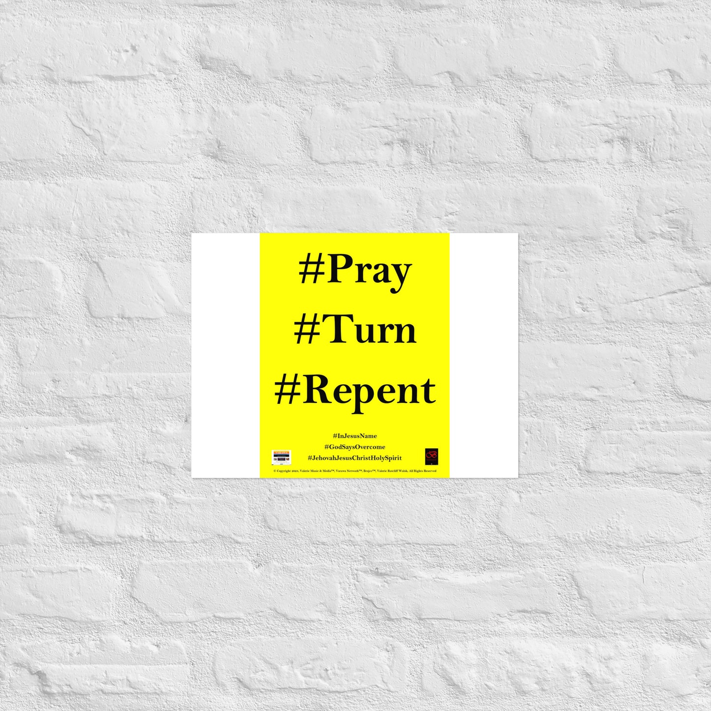 PRAY TURN REPENT Poster