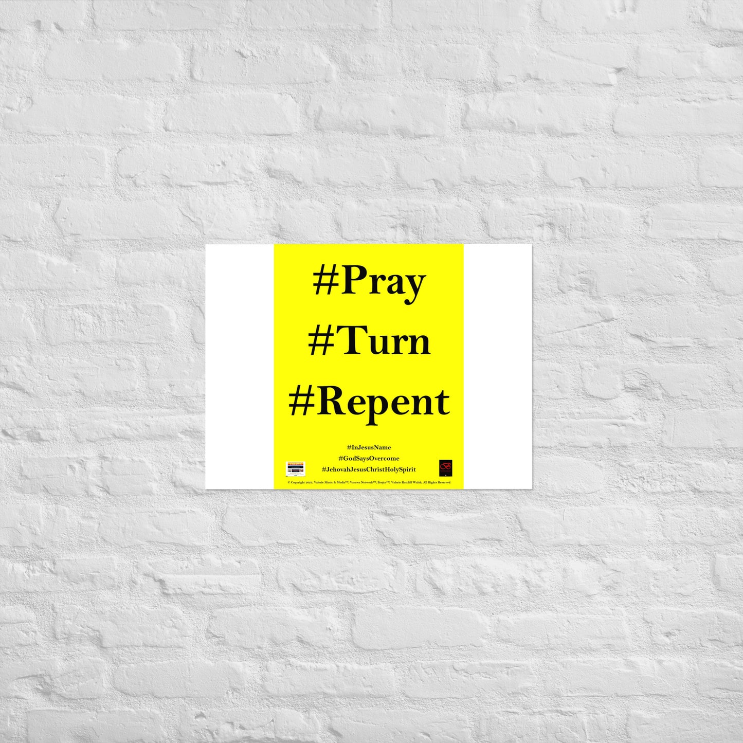 PRAY TURN REPENT Poster