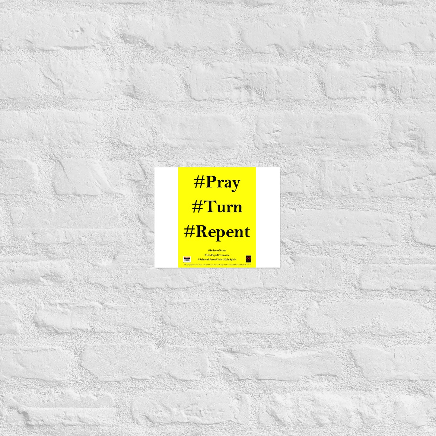 PRAY TURN REPENT Poster