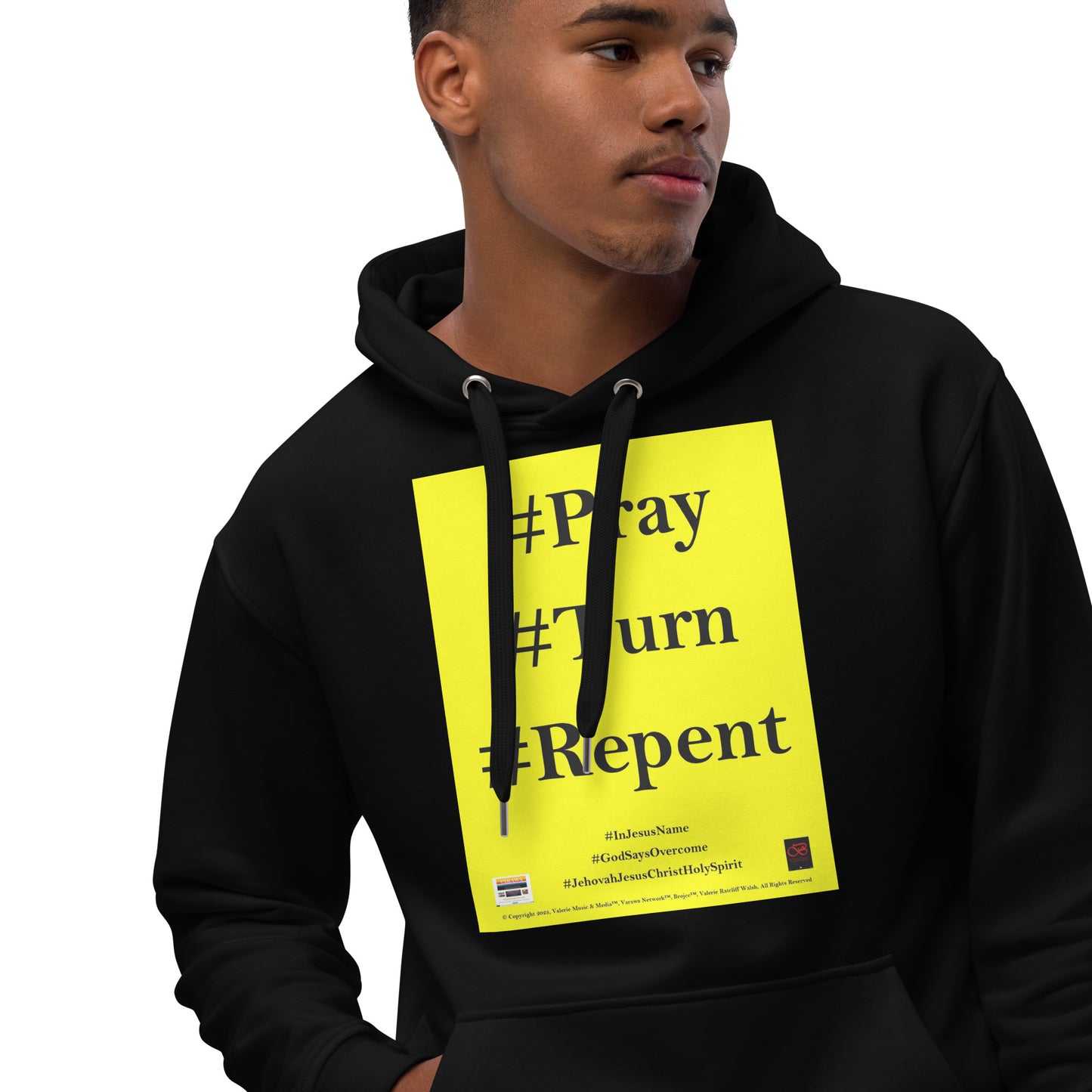 PRAY TURN REPENT Premium eco hoodie