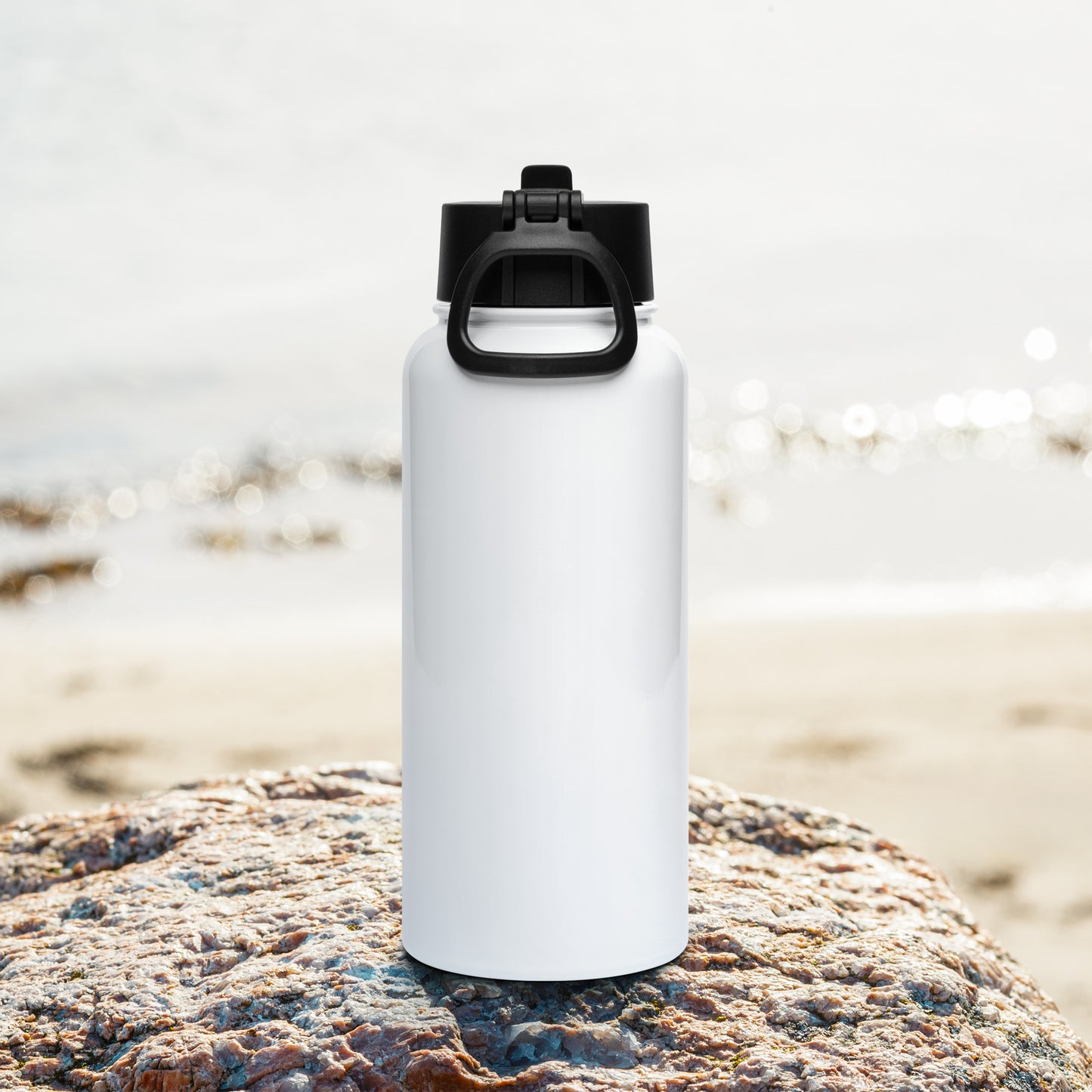 JUSTICE FOR SPECIAL NEEDS Stainless steel water bottle with a straw lid