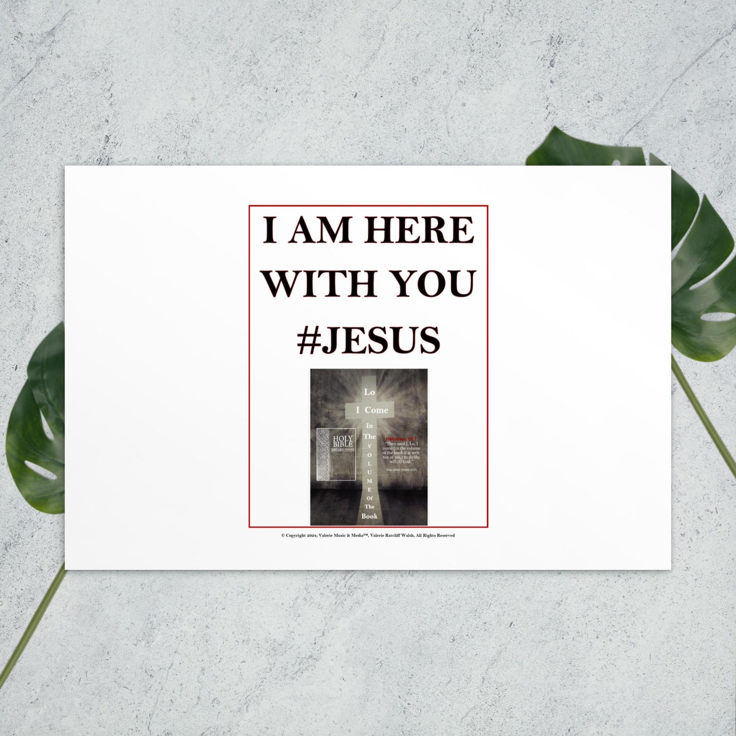 I AM HERE WITH YOU #JESUS Standard Postcard