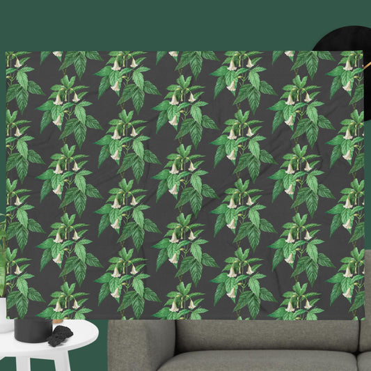 GREEN LEAVES Throw Blanket