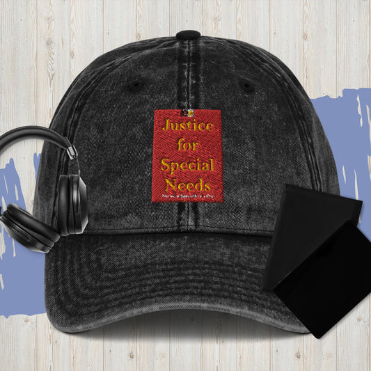 JUSTICE FOR SPECIAL NEEDS Vintage Cotton Twill Cap