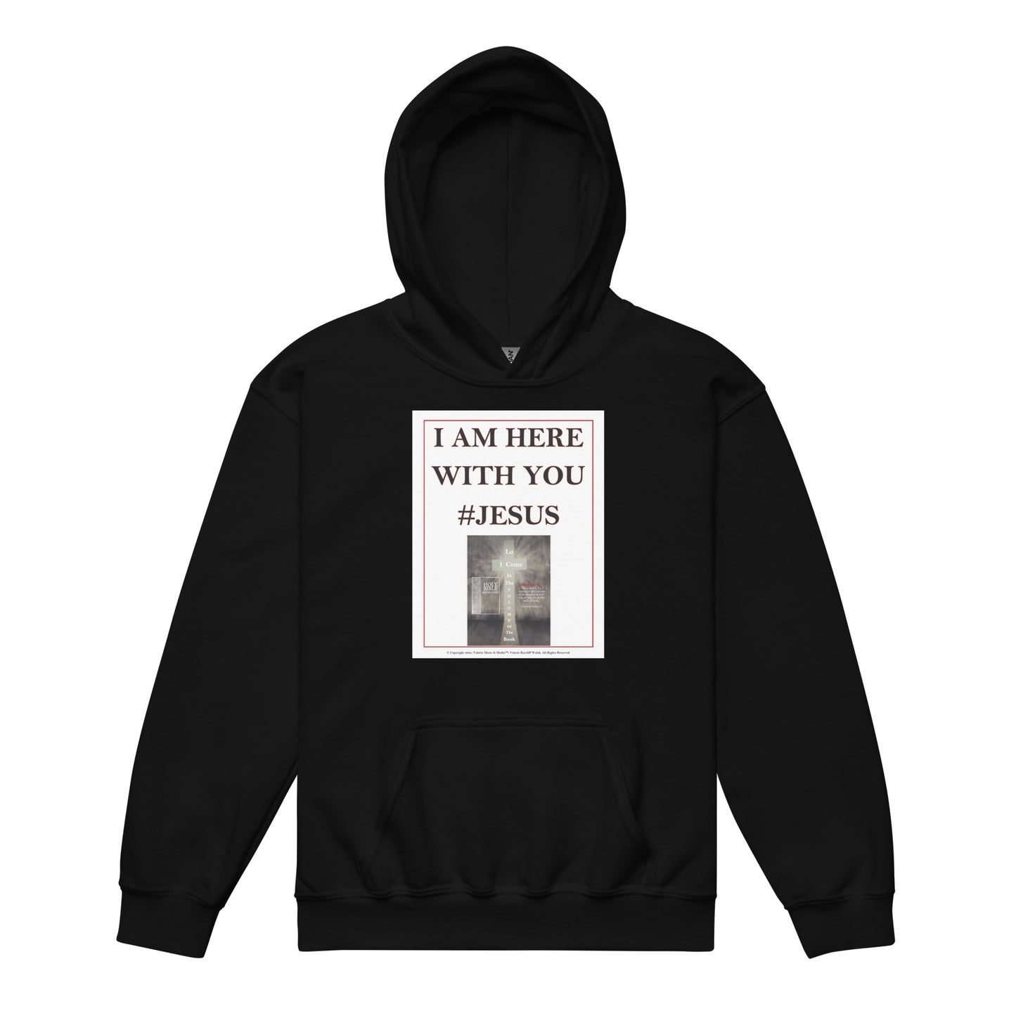 I AM HERE WITH YOU #JESUS Youth heavy blend hoodie